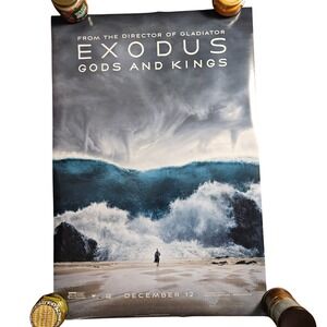 Exodus Gods and Kings 2014 Original Advance‎ Movie Poster 27x40 Ridley Scott D/S